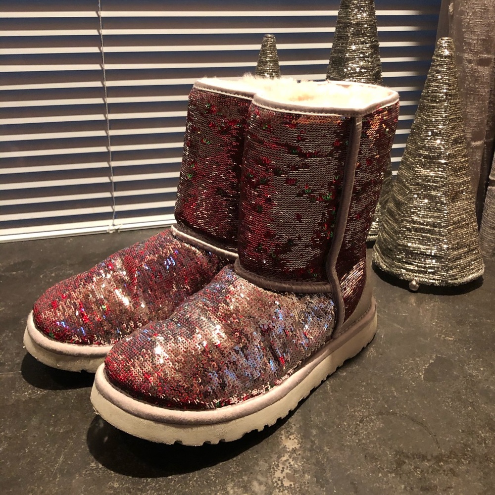 Christmas UGG Classic two way sequins
